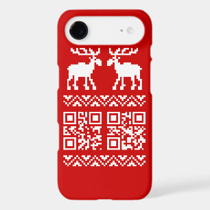 Ugly Christmas Sweater QR Code Happy New Year ! iPhone 17 Air Case