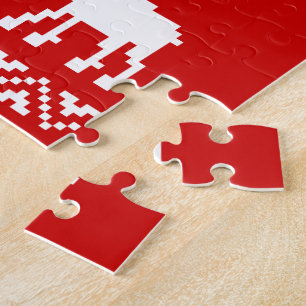 Ugly Christmas Sweater QR Code Happy New Year ! Jigsaw Puzzle