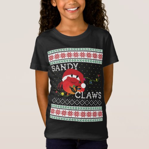 Ugly Christmas Sweater Sandy Claws Crab Lovers Fun