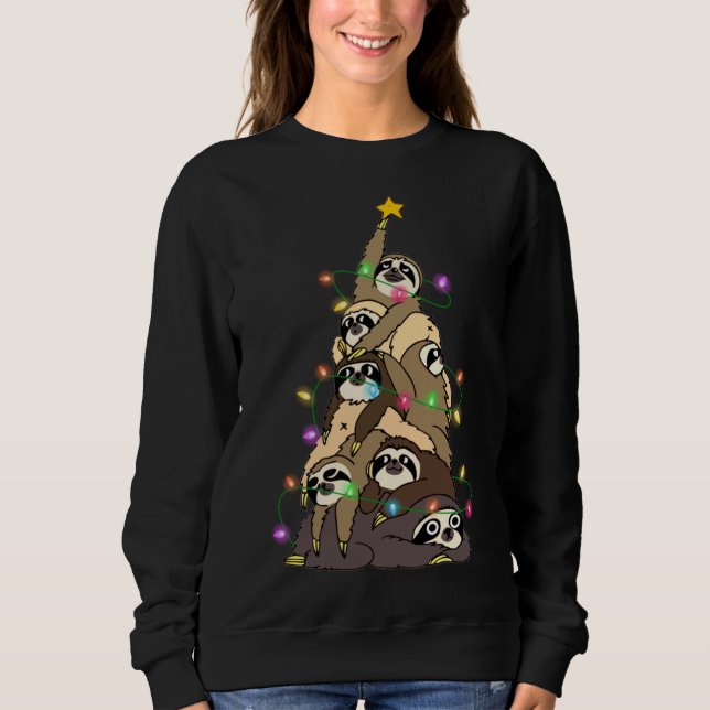 Ugly Christmas Sweater Sloth Tree - Christmas Slot (Front)