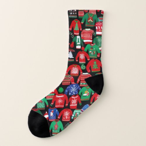 Ugly Christmas Sweater  Socks