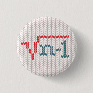 Ugly Christmas Sweater Stats Joke Button