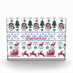 Ugly Christmas Sweater-Style Thunder_Cove Acrylic Award