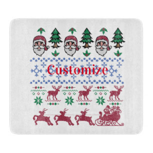 Ugly Christmas Sweater-Style Thunder_Cove Cutting Board