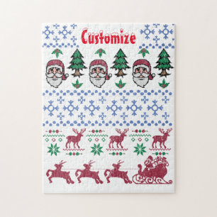 Ugly Christmas Sweater-Style Thunder_Cove Jigsaw Puzzle