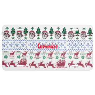 Ugly Christmas Sweater-Style Thunder_Cove License Plate