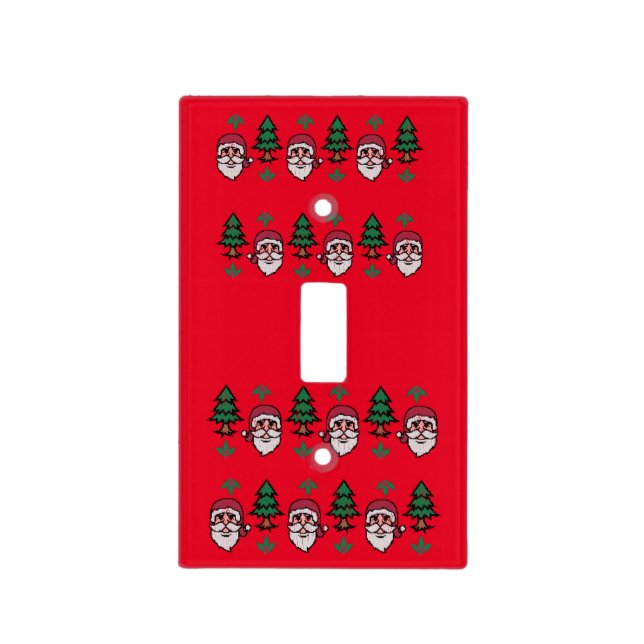 Ugly Christmas Sweater-Style Thunder_Cove Light Switch Cover (Front)