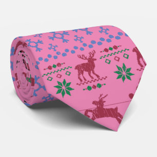 Ugly Christmas Sweater-Style Thunder_Cove Neck Tie