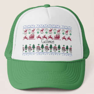 Ugly Christmas Sweater-Style Thunder_Cove Trucker Hat