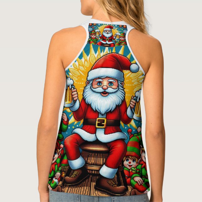 Ugly Christmas Sweater Tank Top (Back)