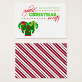 Ugly Christmas Sweater Voting Ballot Card (Front & Back)