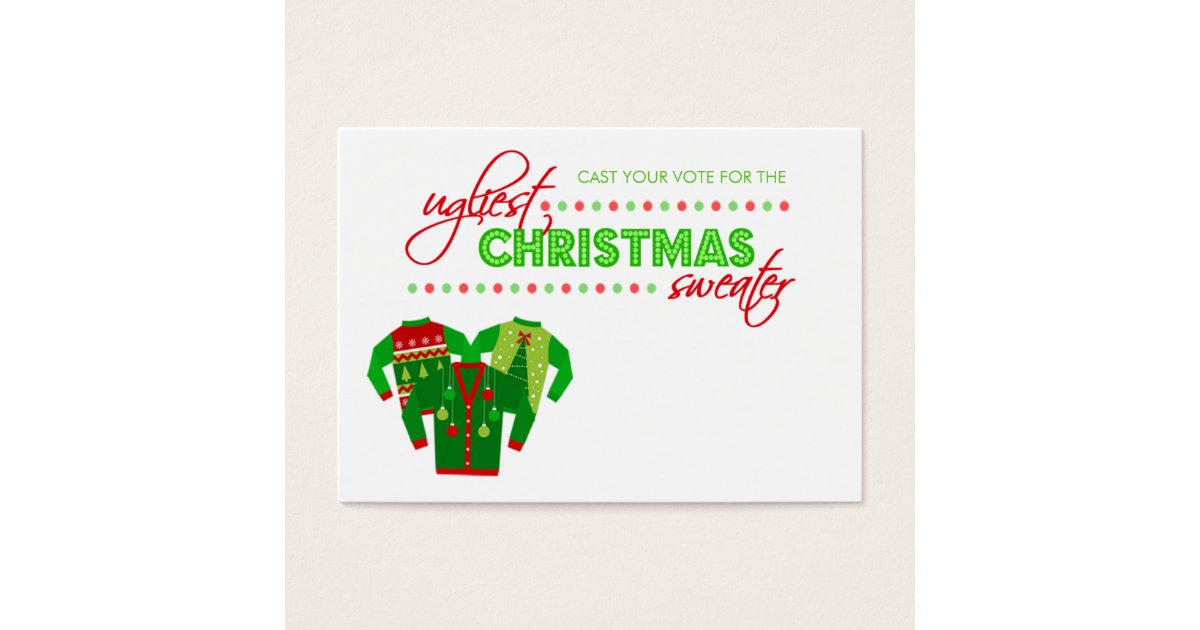 ugly-christmas-sweater-voting-ballot-card-zazzle
