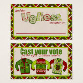 Ugly Christmas Sweater Voting Ballots | Zazzle