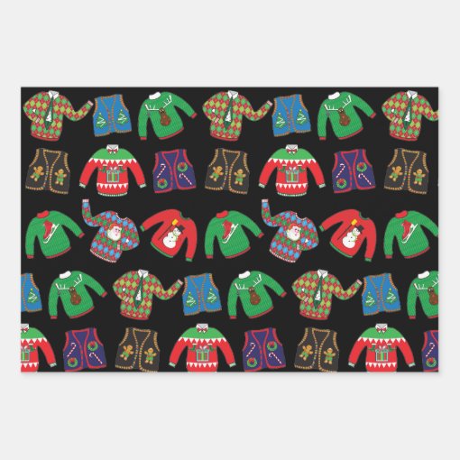 Ugly Christmas Sweater Wrapping Paper 