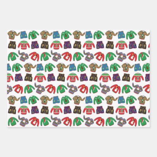 Ugly Christmas Sweater Wrapping Paper 