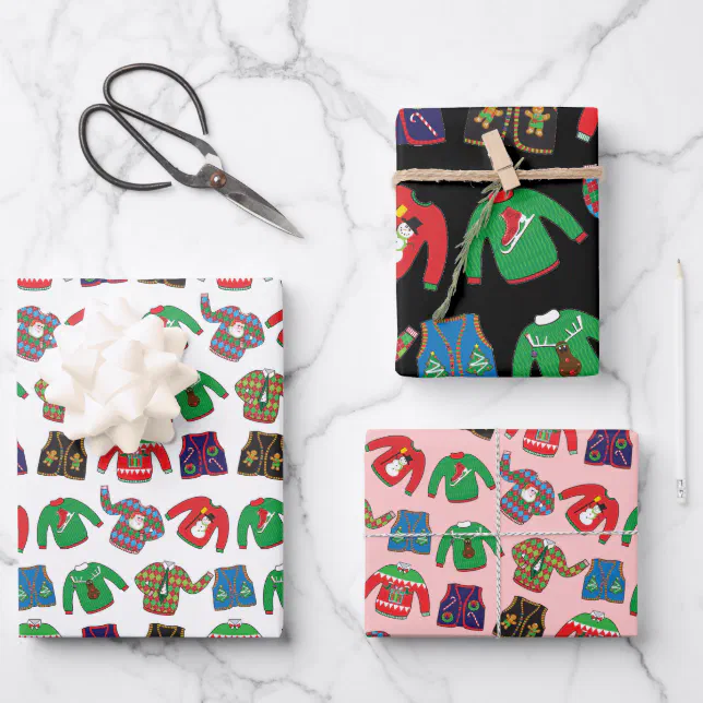 Ugly Christmas Sweater Wrapping Paper 