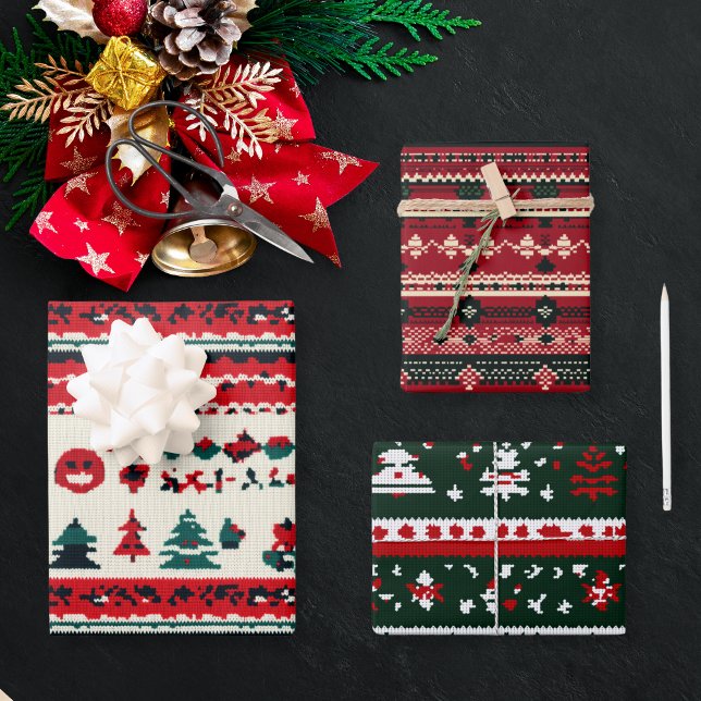 Ugly Christmas Sweater  Wrapping Paper Sheets (Creator Uploaded)