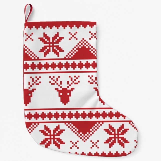 ugly christmas sweater xmas stocking (Front)