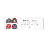 Ugly Christmas Sweaters Address Label (Front)