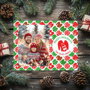 Ugly Christmas Sweaters CUSTOM PHOTO Holiday Card