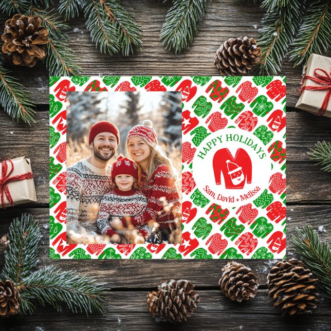 Ugly Christmas Sweaters CUSTOM PHOTO  Holiday Card (Ugly Christmas Sweaters CUSTOM PHOTO Holiday Card
)