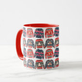 Ugly Christmas Sweaters Pattern Mug (Front Left)