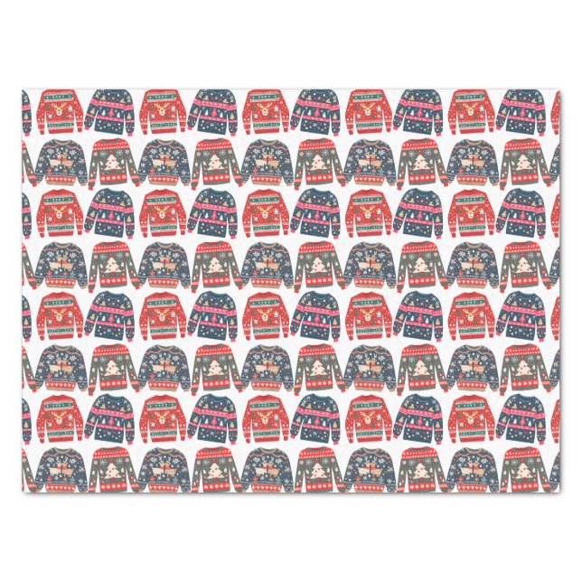 Ugly Christmas Sweaters Tissue Paper (Front)