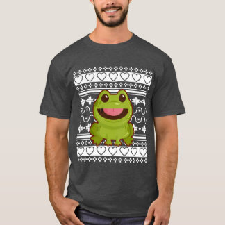 Ugly Christmas Sweatershirt Christmas Frog funny T-Shirt
