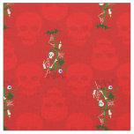 ugly christmas tree skull haunted fabric