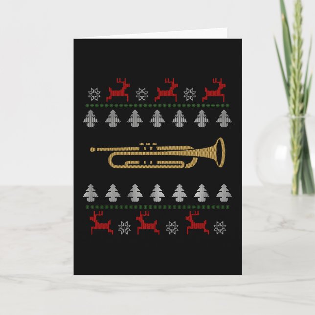 Ugly Christmas - Trumpet Card (Front)