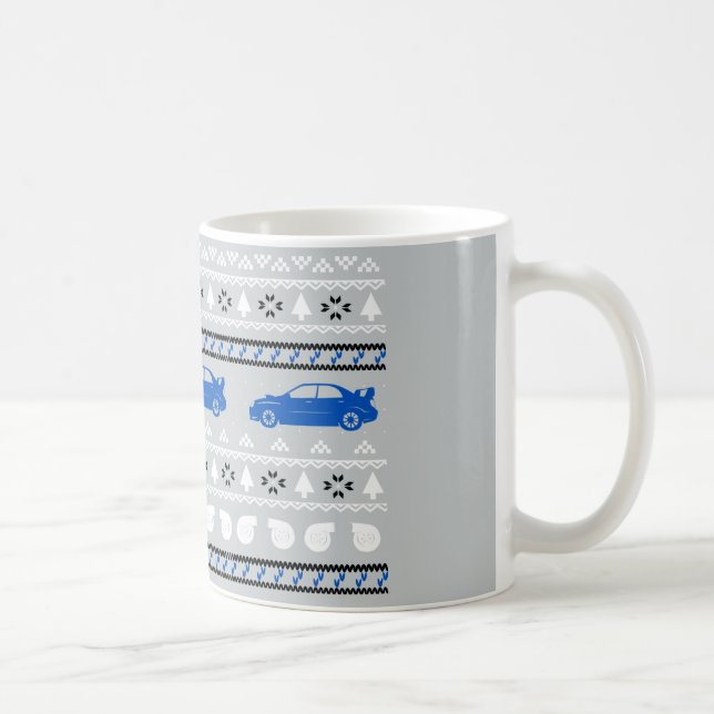 Ugly Christmas Turbo Car Mug (Right)