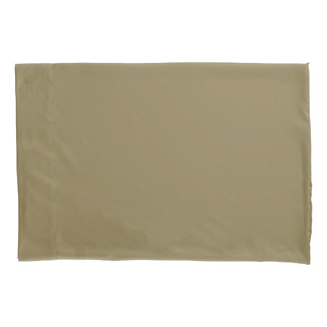 Ugly Dark Gold Solid Color Pillow Case (Front)