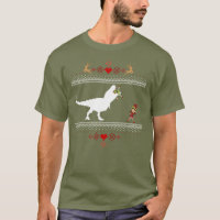 Ugly Dinosaur Elf Christmas Sweater Funny Shirt
