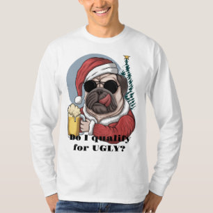 Ugly Dog Face Thug Beer Sunglasses T-Shirt