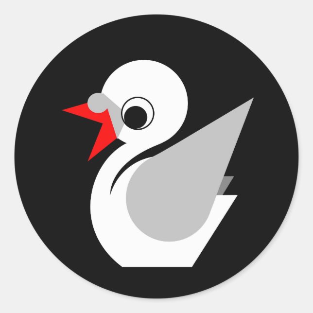 Ugly Duckling Classic Round Sticker (Front)