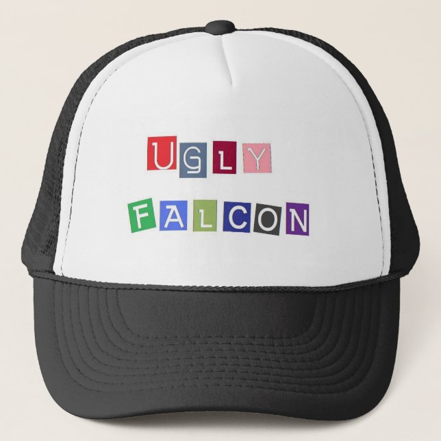 Ugly Falcon colored Trucker Hat (Front)