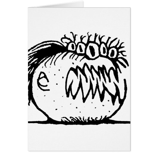 Ugly fantasy monster drawing cards (Front)