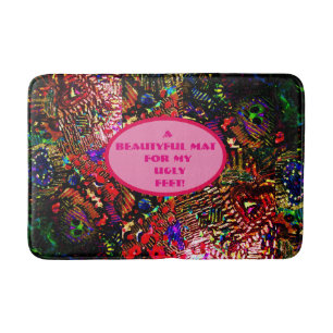 Ugly feet bath mat