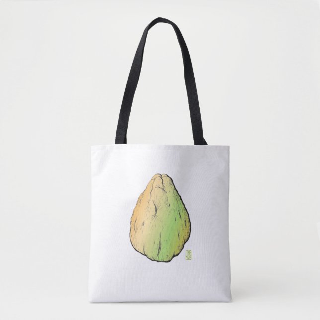 Ugly Fruit Sturdy Brushed Polyester Shoulder Tote Bag (Front)