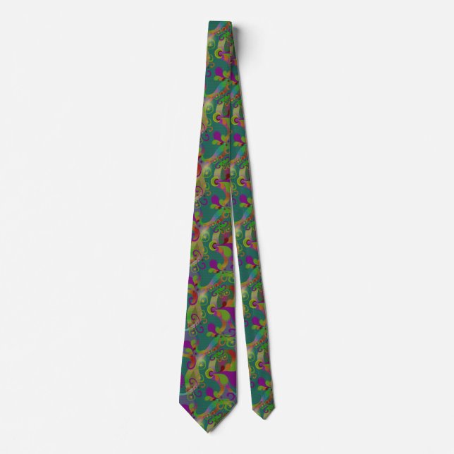 Ugly green paisley tie (Front)