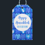 Ugly Hannukah Sweater Holiday Pattern CUSTOM Gift Tags<br><div class="desc">Hope you like this holiday design. Add your own text to the front or back. Check my shop for more matching items like stickers,  mugs,  cards,  wrapping paper as well as other holiday patterns. Thanks for shopping with me! if you'd like something custom let me know!</div>