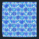 Ugly Hannukah Sweaters Cute Holiday Pattern Bandana<br><div class="desc">Enjoy this whimsical pattern on this colorful bandana.
 
 You can always add your own text. Let me know if you'd like something custom made. 
 
 If you buy it,  thank you! Be sure to share a pic on Instagram of it in action and tag me @shoshannahscribbles :)</div>