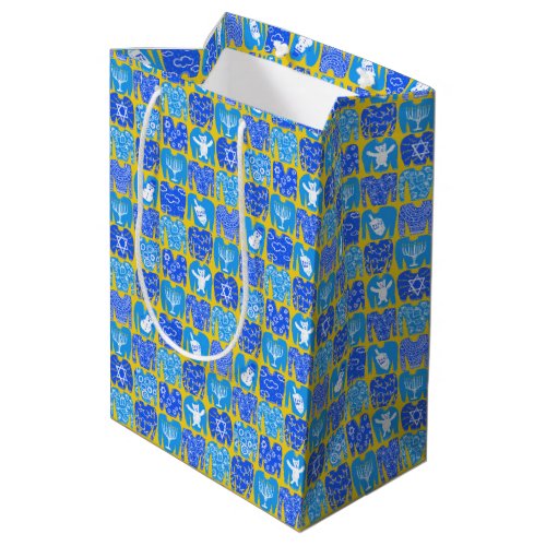 Ugly Hannukah Sweaters Winter Holiday Medium Gift Bag