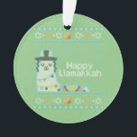 Ugly Hanukkah Llama Llamakkah Ornament<br><div class="desc">Ugly Hanukkah Llama Llamakkah</div>