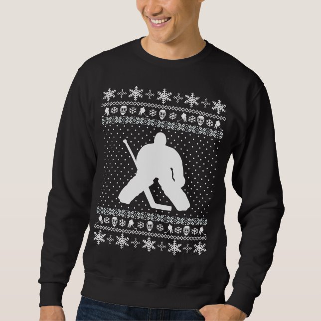 Ugly Hockey Christmas Sweater (Front)