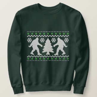 Ugly Holiday Bigfoot Christmas Sweater
