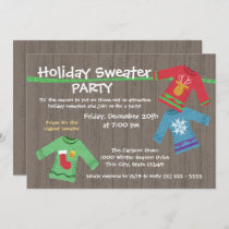 Ugly Holiday Sweater Party Invitation