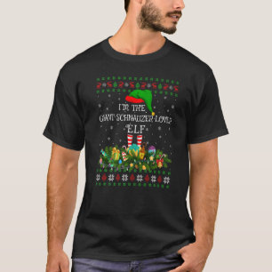 Ugly I M The Giant Schnauzer Elf Christmas T-Shirt