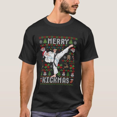 Ugly Karate Santa Claus Martial T_Shirt