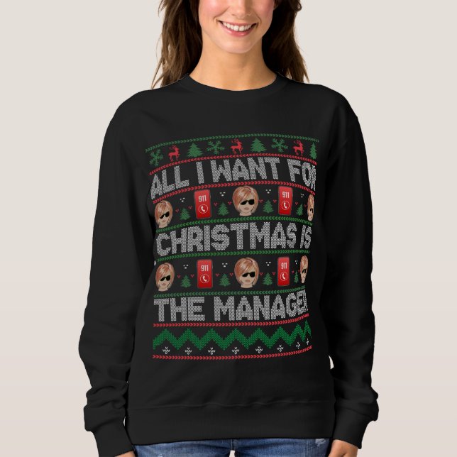 Ugly Karen Christmas Sweater Speak To Your Manager (Front)